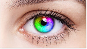 آموزش رنگین کمانی کردن چشم ها در فتوشاپ